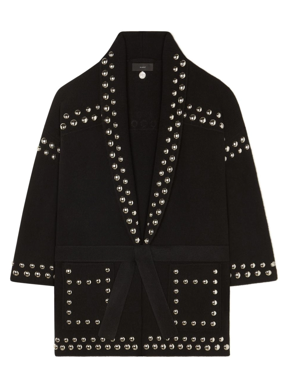 Affordable cardigan Alanui virgin-wool Women stud-embellished 0402